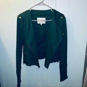 Rachel Roy Army Green Moto Jacket